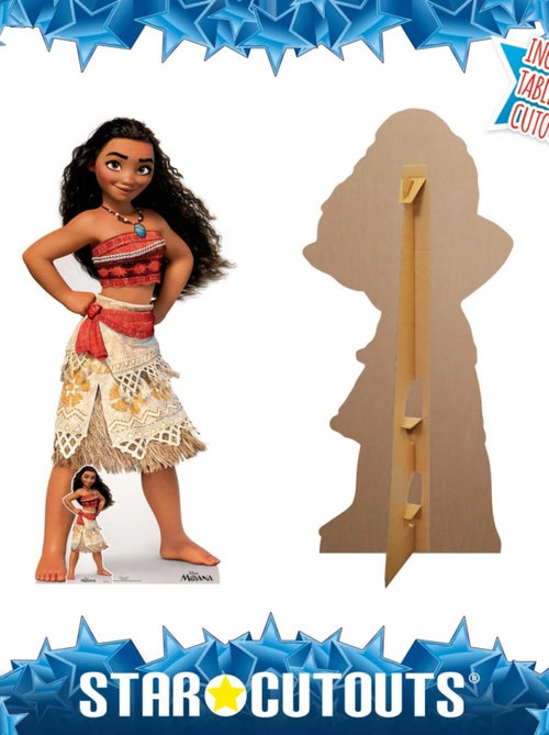 Figurine en carton Moana Disney Vaiana les mains sur les hanches H 158 cm - Kiabi