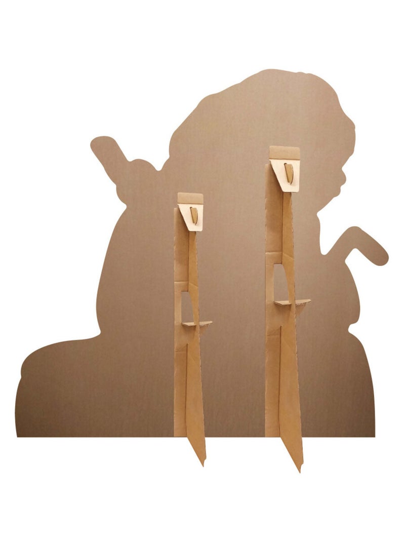 Figurine en carton – Mufasa et Rafiki - Le Roi Lion - Haut 74 cm Multicolore - Kiabi