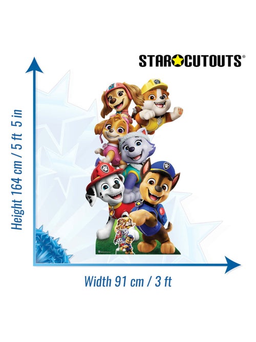 Figurine en carton pat'patrouille 6 personnages vertical - Haut 164 cm - Kiabi