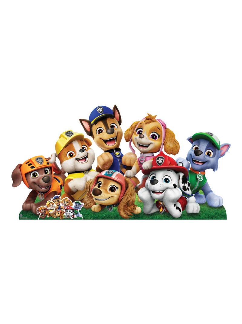Figurine en carton pat'patrouille 7 personnages horizontal - Haut 94 cm Multicolore - Kiabi