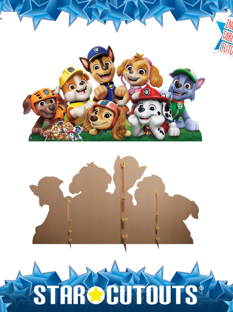 Figurine en carton pat'patrouille 7 personnages horizontal - Haut 94 cm Multicolore - Kiabi