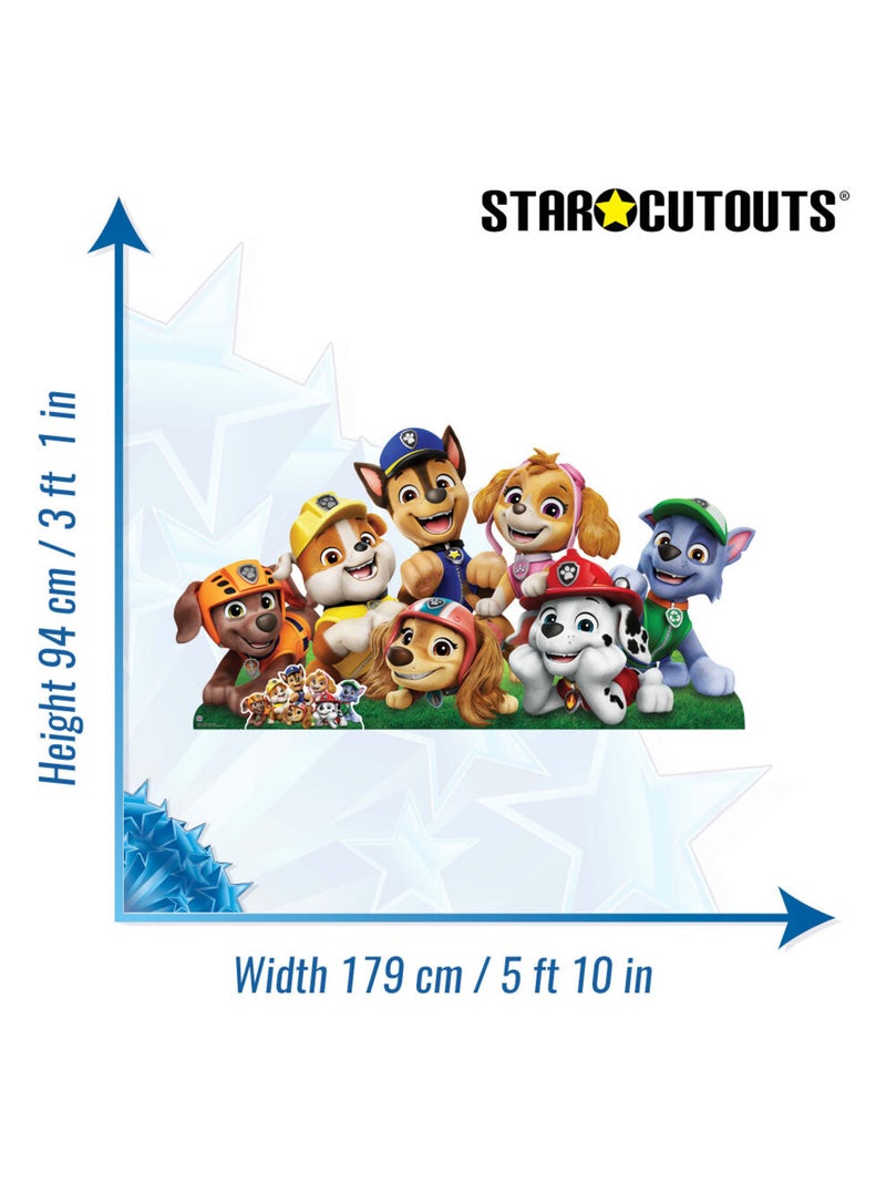 Figurine en carton pat'patrouille 7 personnages horizontal - Haut 94 cm Multicolore - Kiabi