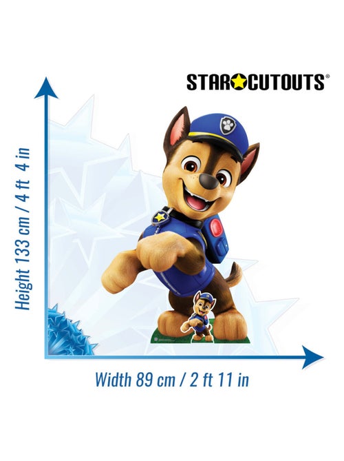 Figurine en carton pat'patrouille Chase les deux pattes en l'air- Haut 133 cm - Kiabi