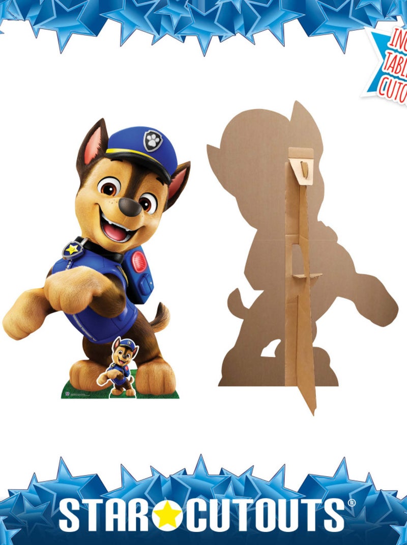 Figurine en carton pat'patrouille Chase les deux pattes en l'air- Haut 133 cm Multicolore - Kiabi