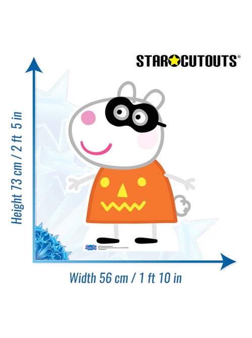 Figurine en carton Peppa pig - Suzy Sheep déguisée en citrouille Hauteur 73 cm - Kiabi