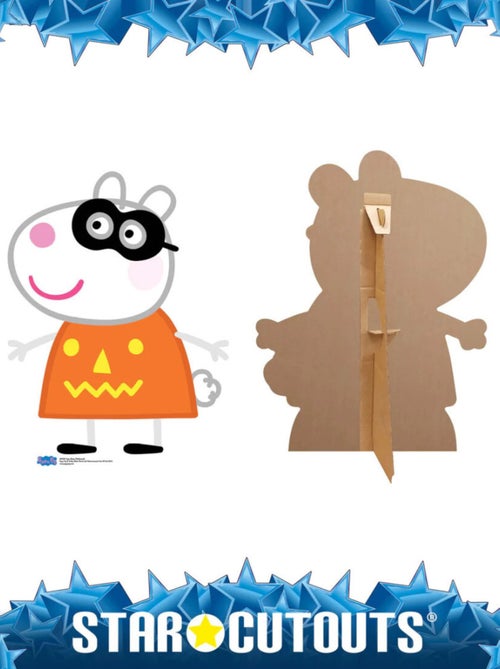 Figurine en carton Peppa pig - Suzy Sheep déguisée en citrouille Hauteur 73 cm - Kiabi
