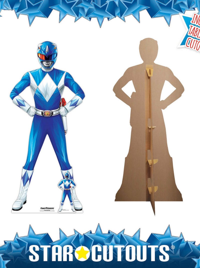 Figurine en carton  – Power Rangers Bleu - Haut 176 cm Bleu - Kiabi