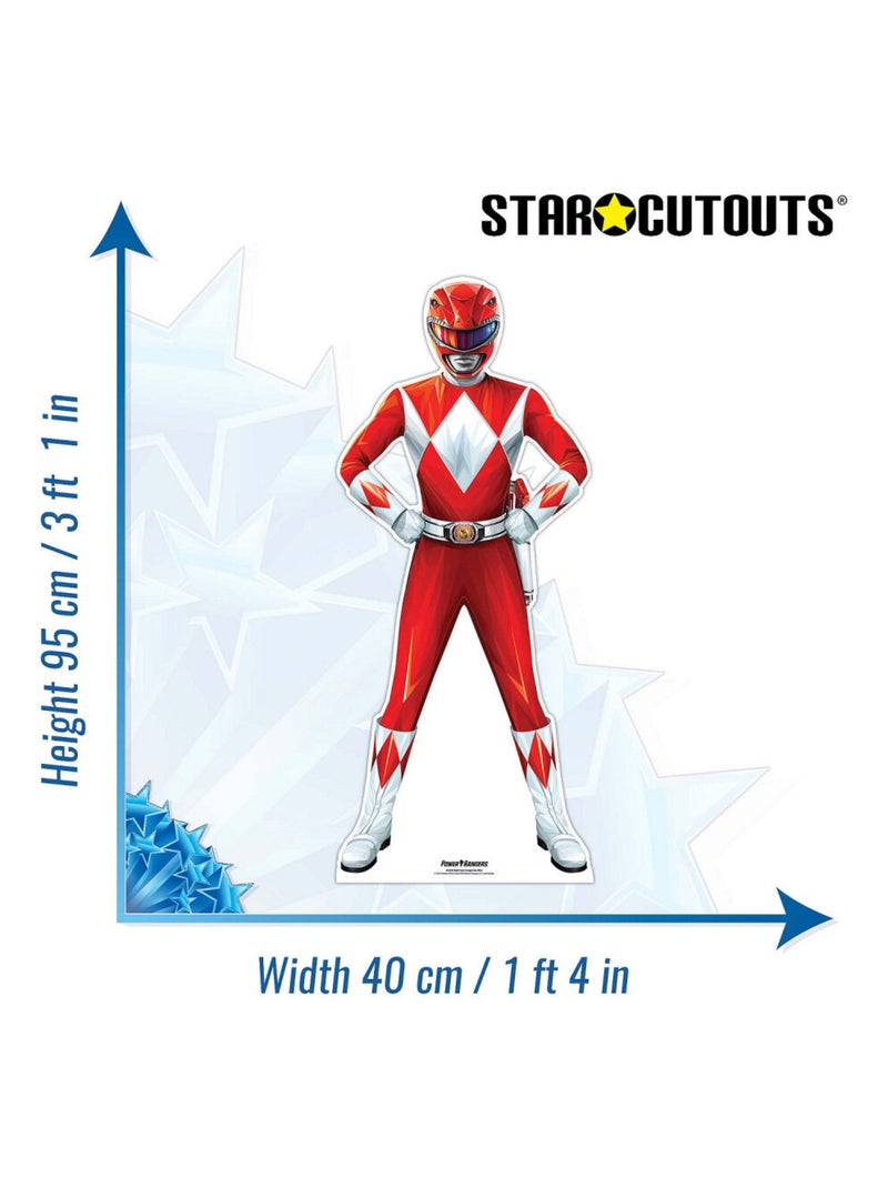 Figurine en carton – Power Rangers Rouge - Haut 95 cm Rouge - Kiabi