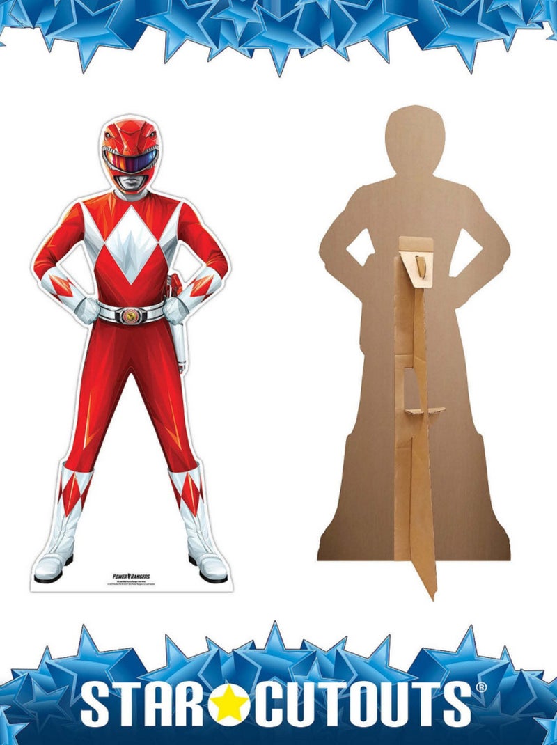 Figurine en carton – Power Rangers Rouge - Haut 95 cm Rouge - Kiabi