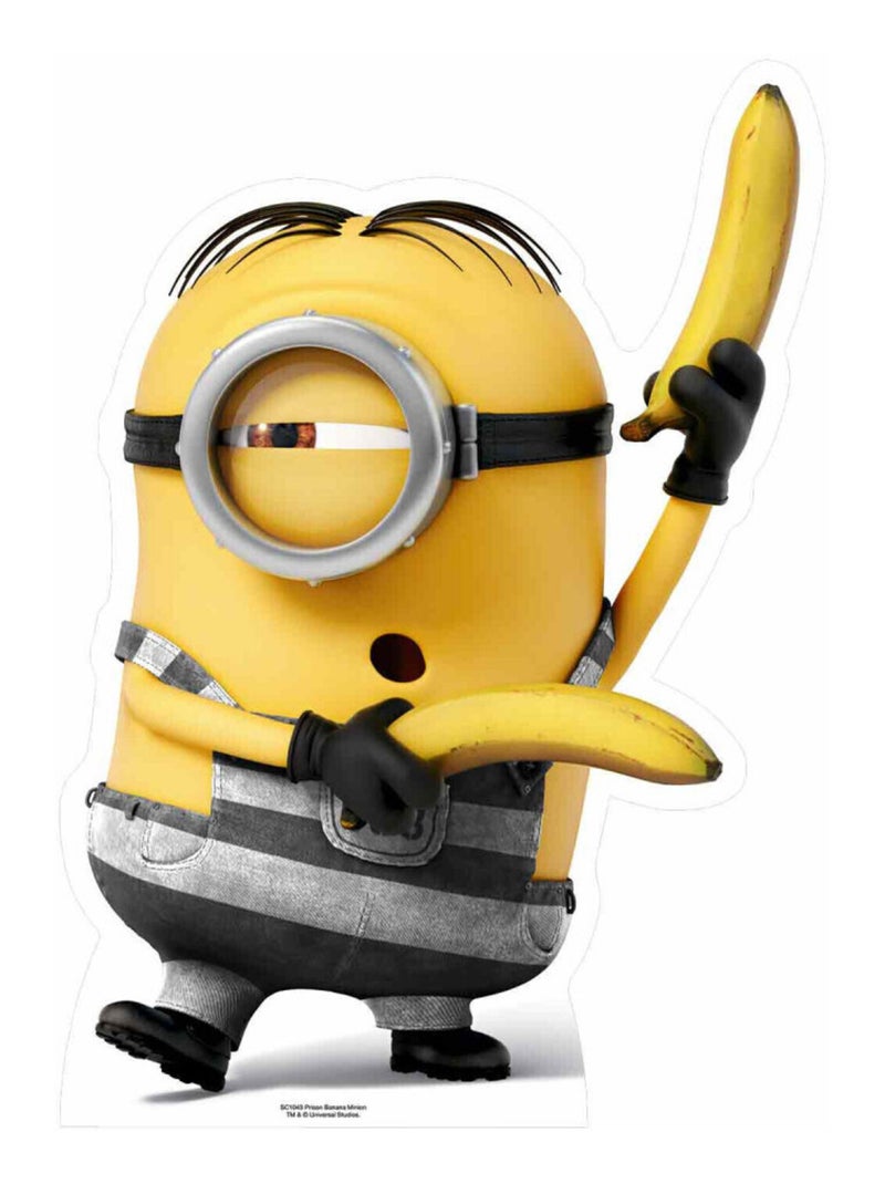 Figurine en carton Prison Banana Minion H 84 cm Jaune - Kiabi