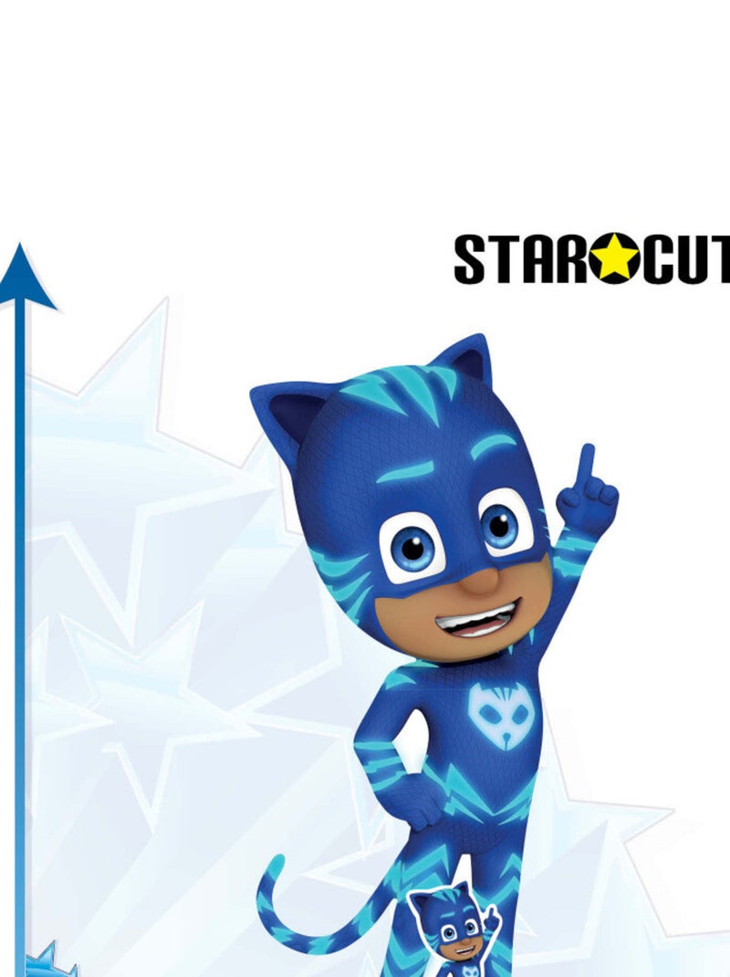 Figurine en carton Pyjamasques Yoyo le doigt levé - Haut - 93 cm Bleu - Kiabi