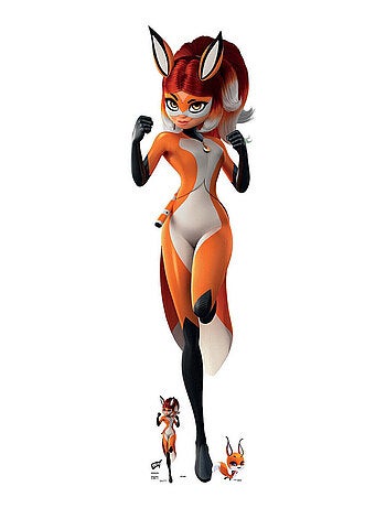 Figurine en carton Rena Rouge - Miraculous Ladybug et Chat une mini-figurine- H 156 cm