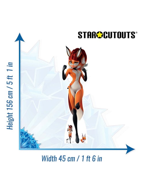 Figurine en carton Rena Rouge - Miraculous Ladybug et Chat une mini-figurine- H 156 cm - Kiabi
