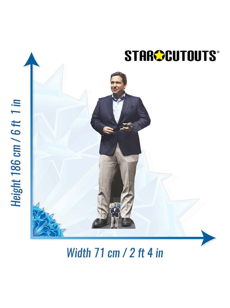 Figurine en carton  – Ron DeSantis – Veste de Costume Bleue – Homme Politique Américain - Haut 186 c Bleu - Kiabi