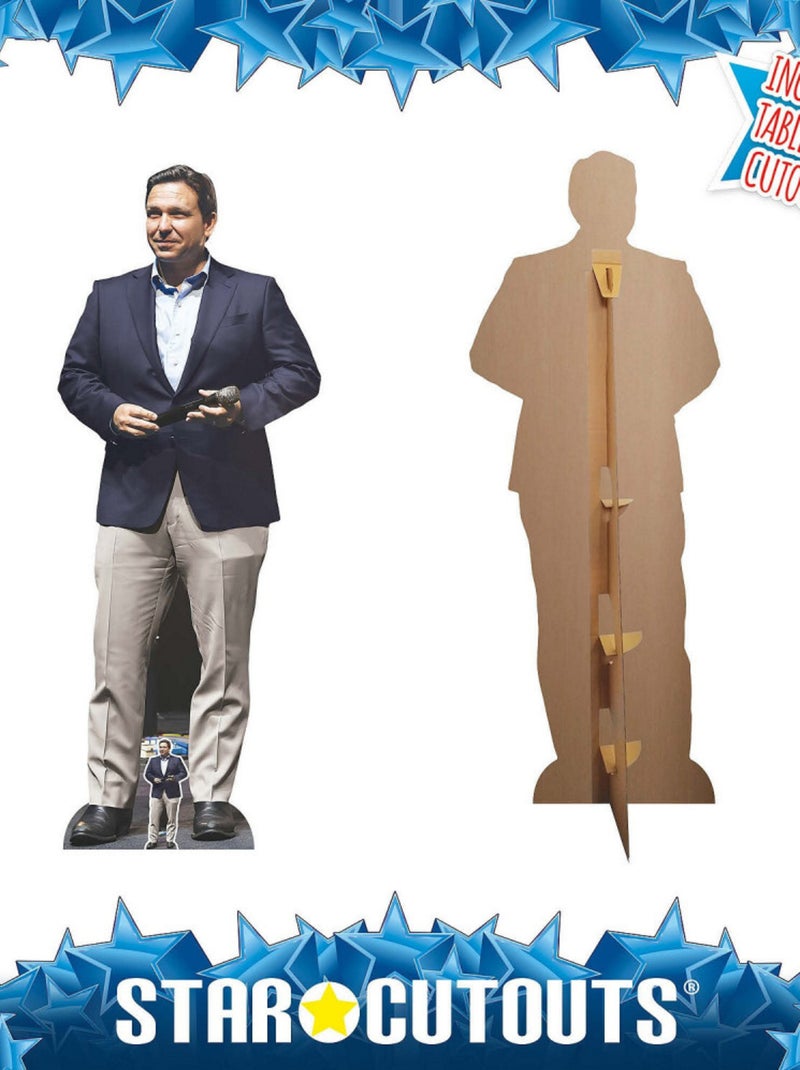 Figurine en carton  – Ron DeSantis – Veste de Costume Bleue – Homme Politique Américain - Haut 186 c Bleu - Kiabi