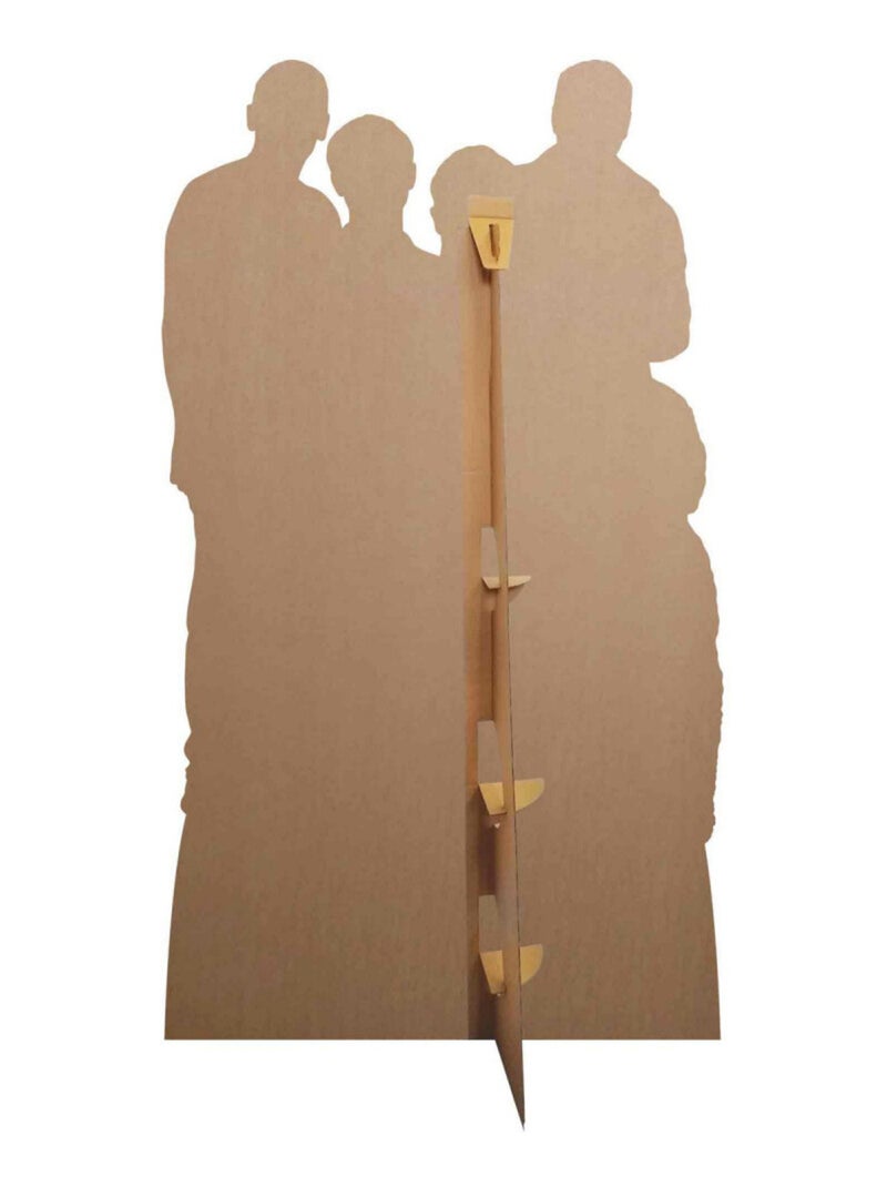 Figurine en carton série-sitcom Friday Night Dinner Groupe Jonny, Adam, Jim et Dad - Haut 166 cm Multicolore - Kiabi