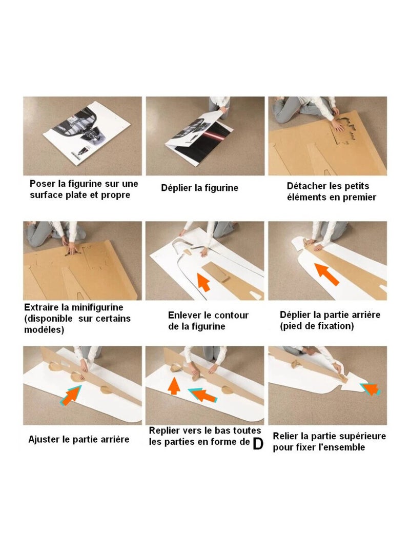 Figurine en carton série-sitcom Friday Night Dinner Groupe Jonny, Adam, Jim et Dad - Haut 166 cm Multicolore - Kiabi