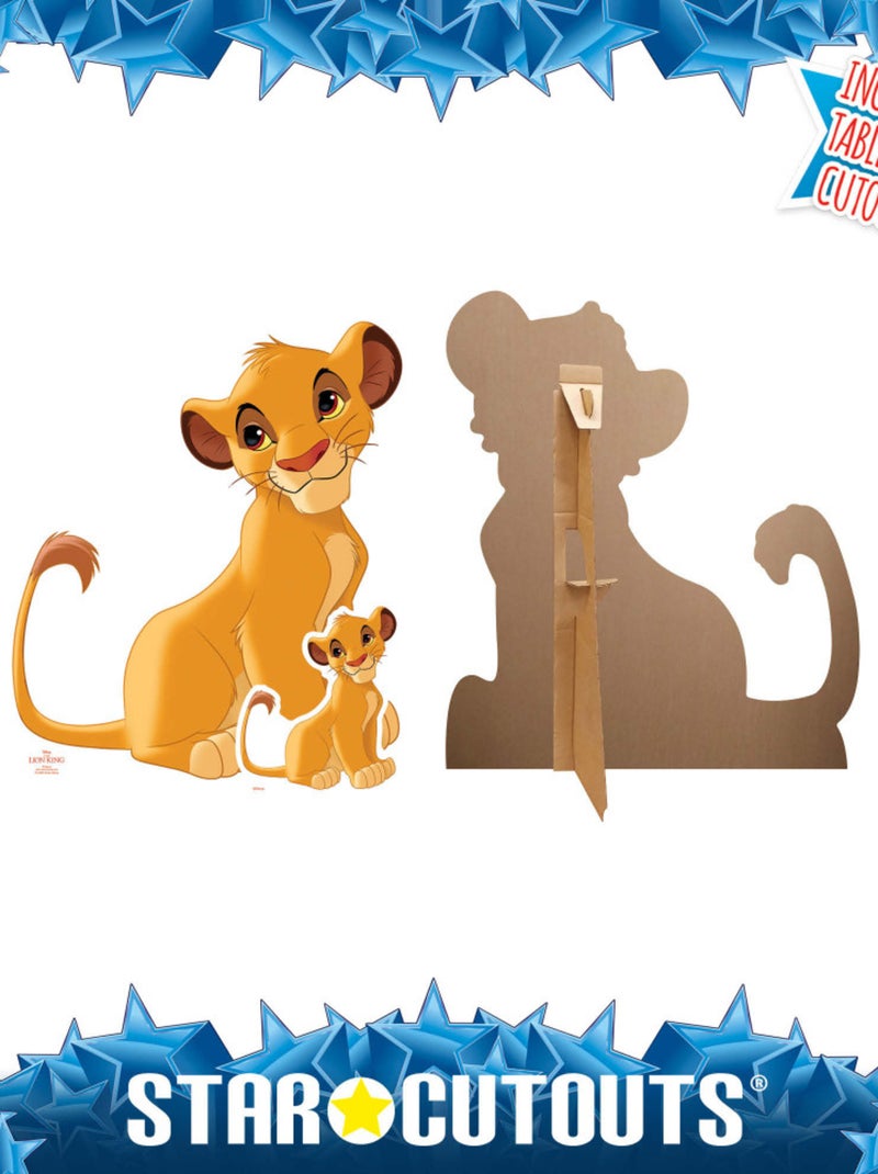 Figurine en carton – Simba - Le Roi Lion - Haut 84 cm Orange - Kiabi