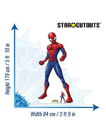 Figurine en carton Spider Man Spiderverse comics Disney H 179 CM