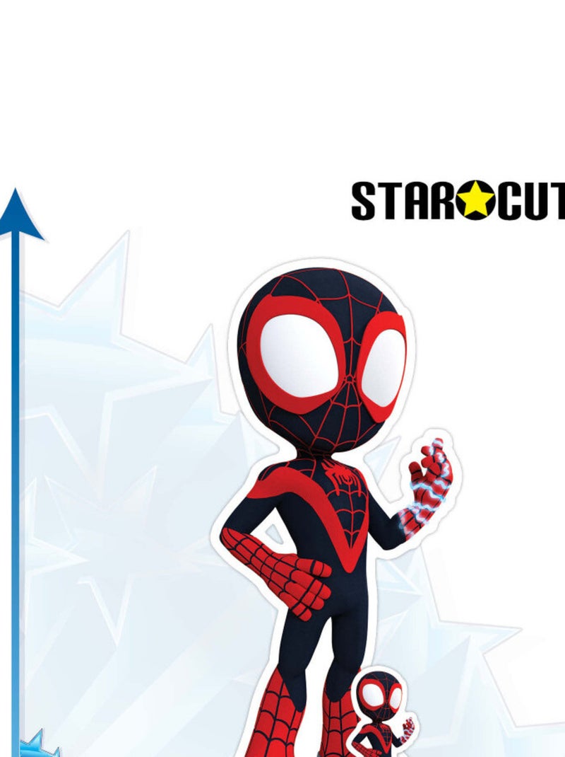 Figurine en carton Spin – Spidey et ses amis extraordinaires - Haut 92 cm Noir Noir - Kiabi