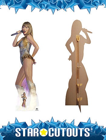 Figurine en carton Taylor Swift - Avec Un Micro - Haut 183 cm