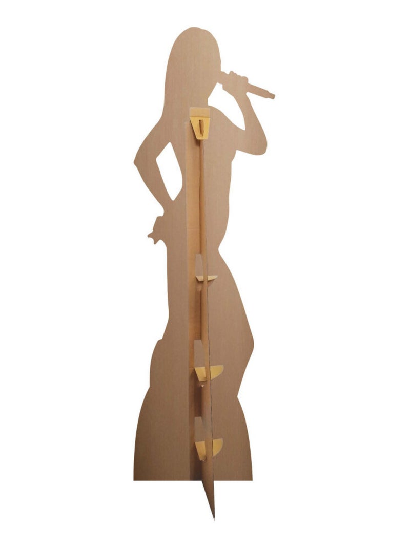 Figurine en carton Taylor Swift - Avec Un Micro - Haut 183 cm Argent - Kiabi