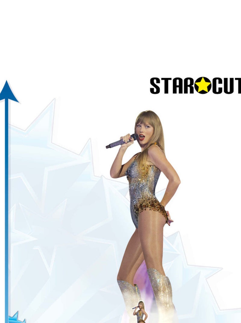 Figurine en carton Taylor Swift - Avec Un Micro - Haut 183 cm Argent - Kiabi
