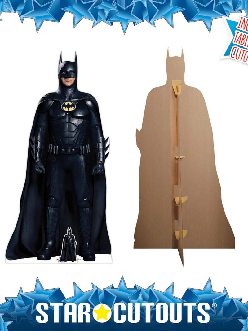 Figurine en carton  – The Flash - Batman - Michael Keaton - Haut 185 cm Noir Noir - Kiabi