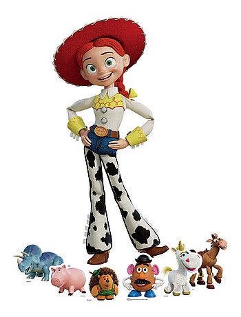 Figurine en carton Toy Story Jessie et Six Mini Figurines - Haut 134 cm