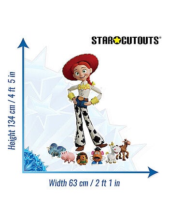 Figurine en carton Toy Story Jessie et Six Mini Figurines - Haut 134 cm