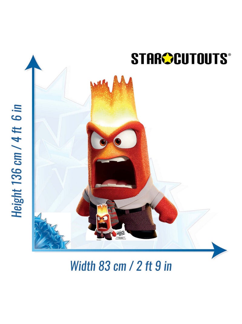 Figurine en carton Vice Versa 2 - Colère - Haut 136 cm Rouge - Kiabi