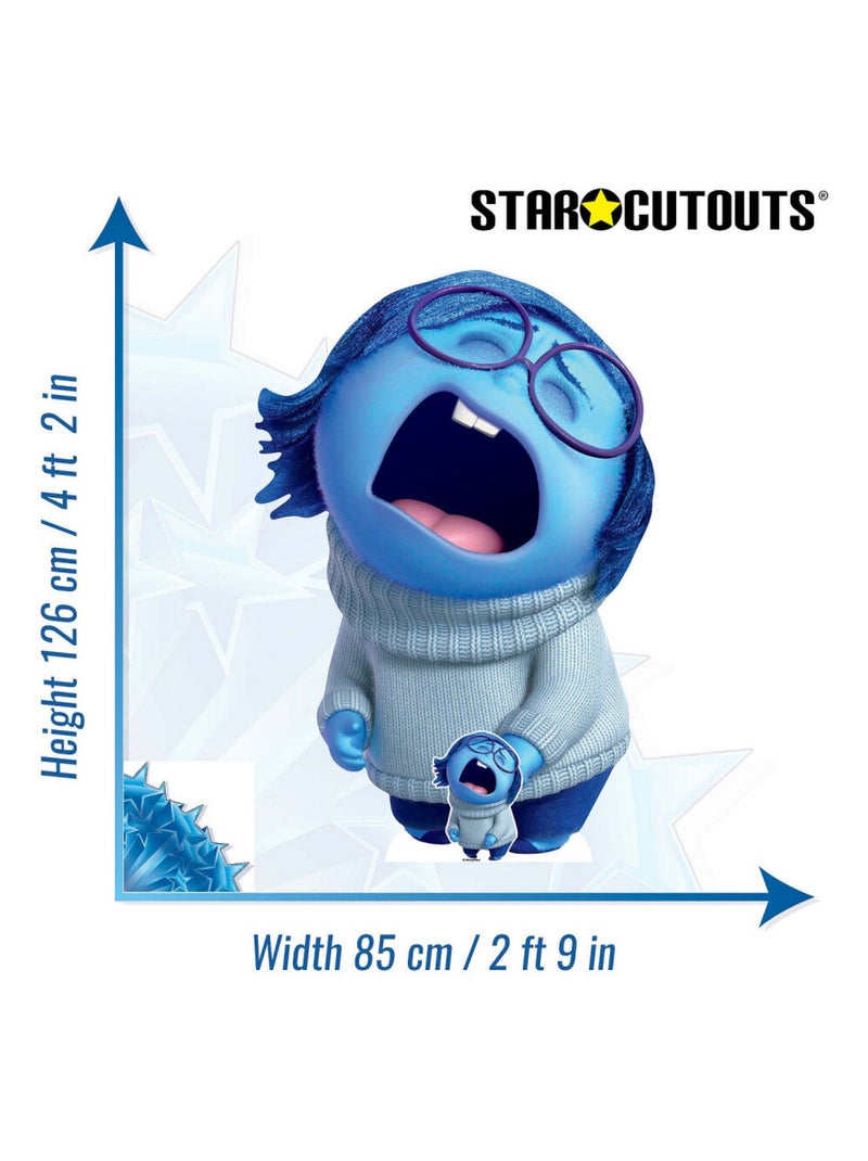 Figurine en carton Vice Versa 2 - Tristesse - Haut 126 cm Bleu - Kiabi