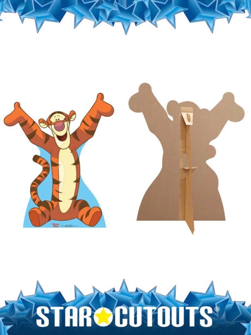 Figurine en carton winnie l'ourson - Tigrou Hauteur 70 CM Orange - Kiabi