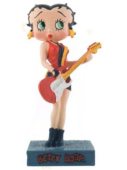 Figurine en résine betty boop jouant de la guitare – collection n°48 – betty boop - Kiabi