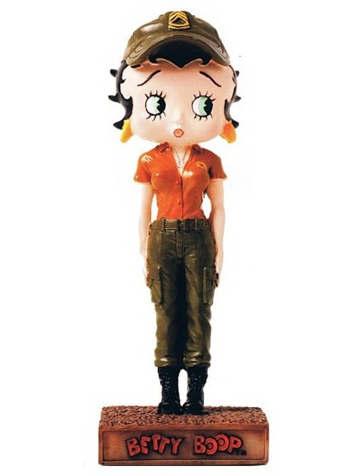Figurine en résine Betty Boop militaire 'Collection No. 15' – peinte - Kiabi