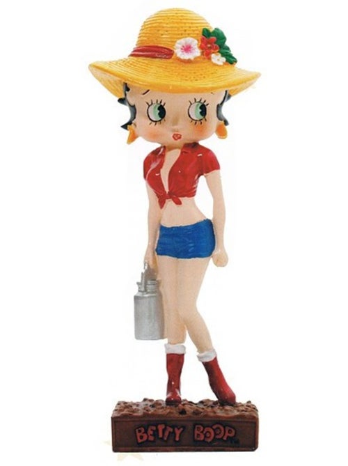 Figurine en résine peinte à la main Betty Boop 'Fermière' – Collection N°16 – 15 cm - Kiabi Figurine en résine peinte à la main Betty Boop 'Fermière' – Collection N°16 – 15 cm - Kiabi