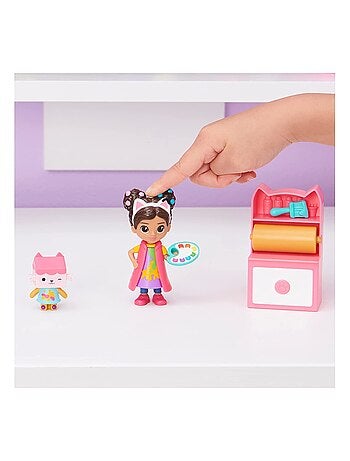 Figurine et accessoires pour Maison de poupée Studio d'Art Gabby's Dollhouse