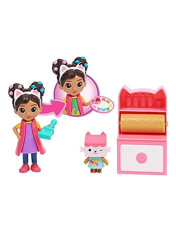Figurine et accessoires pour Maison de poupée Studio d'Art Gabby's Dollhouse