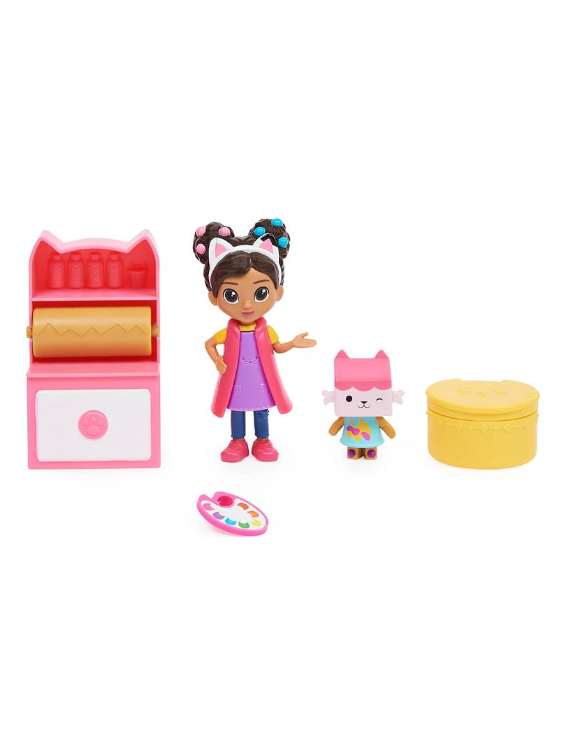 Figurine et accessoires pour Maison de poupée Studio d'Art Gabby's