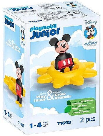 Figurine et toupie soleil Junior Disney Mickey - PLAYMOBIL