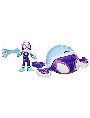 Figurine et véhicule - ghost-spider tortue fantôme water-webs - hasbro marvel