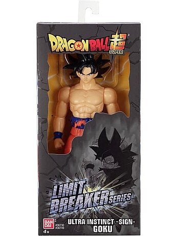 Figurine géante - bandai - dragon ball super - 30cm limit breaker - ultra instinct goku sign
