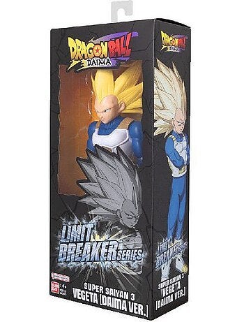 Figurine géante limit breaker - bandai - dragon ball daima - super saiyan 3 vegeta - 30 cm
