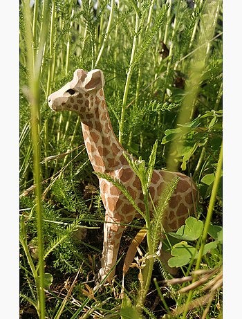 Figurine girafe en bois