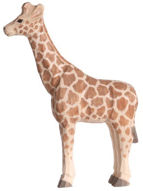 Figurine girafe en bois - Kiabi