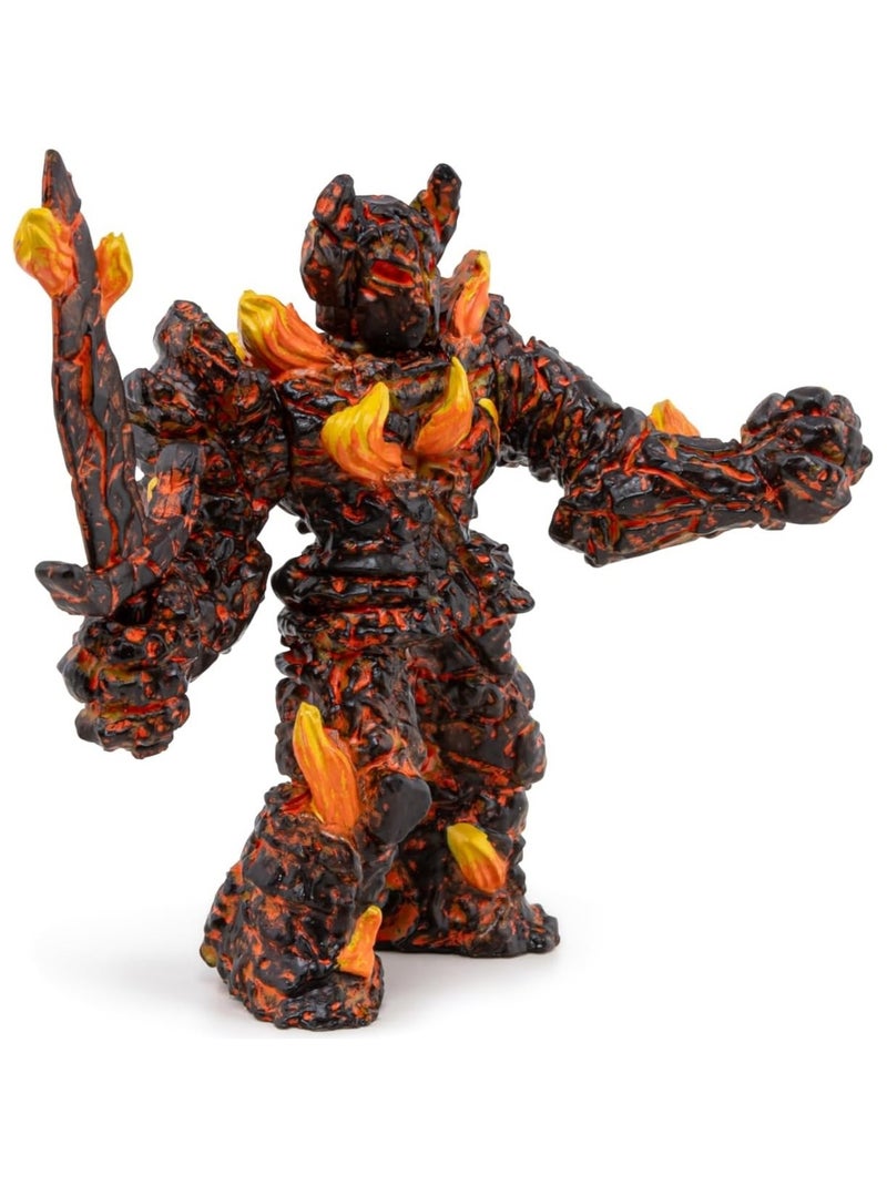 Figurine Golem de feu Orange - Kiabi