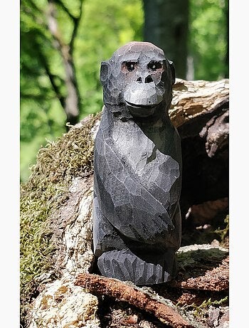 Figurine Gorille en bois