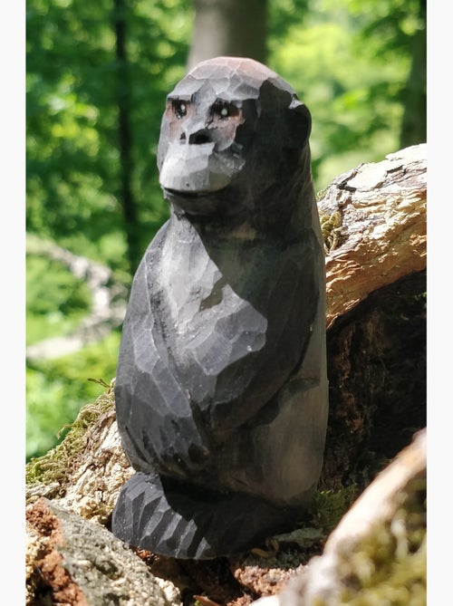 Figurine Gorille en bois - Kiabi