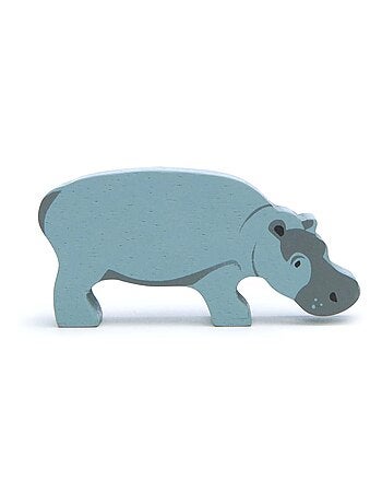 Figurine Hippopotame en bois