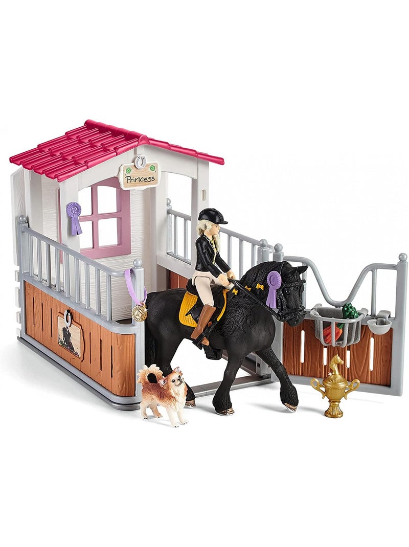 Figurine Horse Club : Box avec Tori & Princesse Blanc - Kiabi